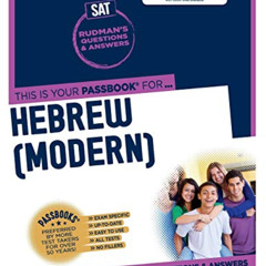 [View] EPUB 📁 Hebrew (Modern) (SAT-7): Passbooks Study Guide (7) (College Board SAT