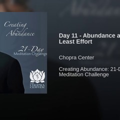 Day 11 - Abundance and the Law of Least Effort