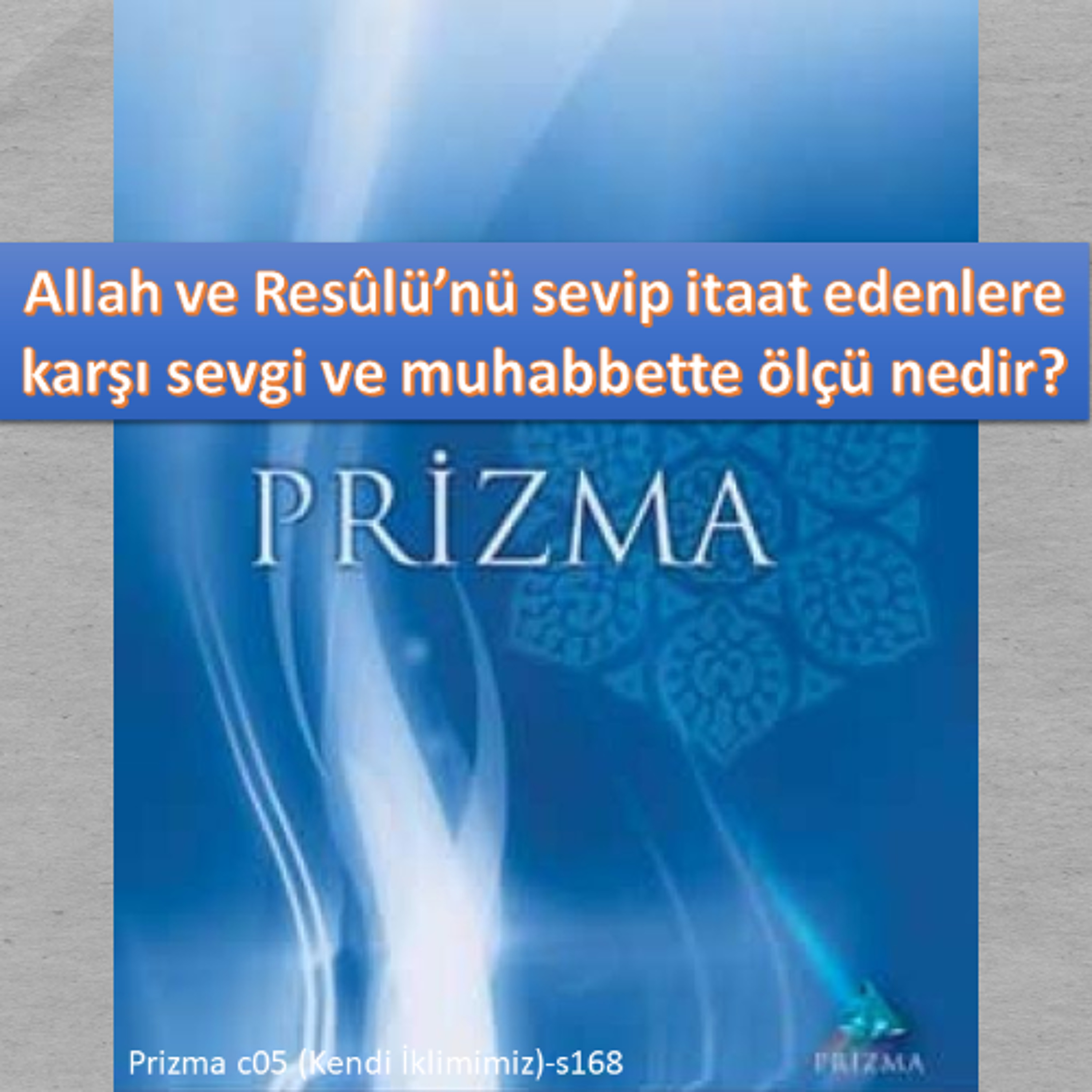 Prizma c05 (Kendi İklimimiz)-s168 - M. Fethullah Gülen Hocaefendi (rh) episode artwork