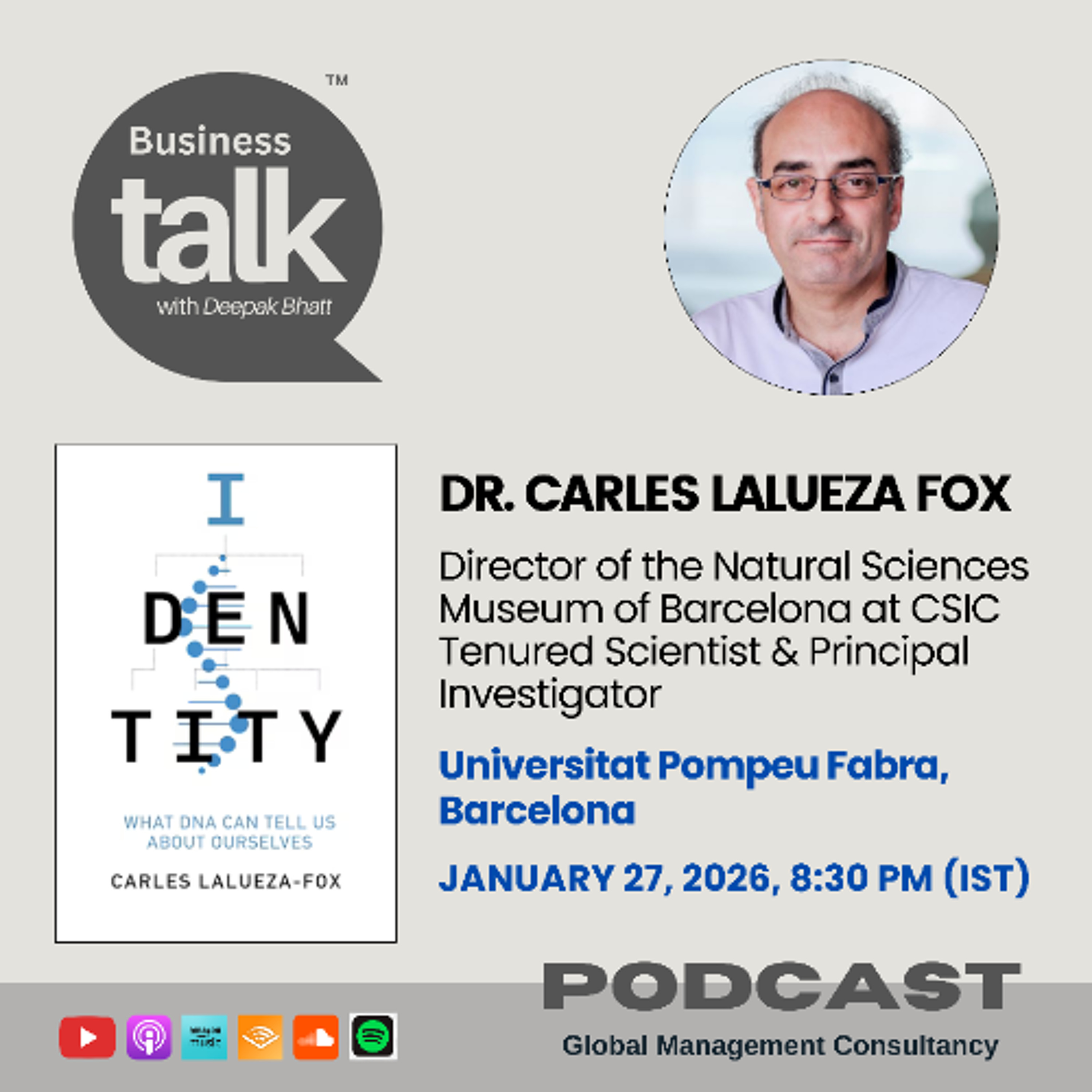 What Can DNA Really Tell Us About Who We Are? | Dr. Carles Lalueza-Fox on Identity episode artwork