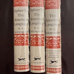 [❤ PDF ⚡]  The American Language (Three Book Set) (Sixteenth Printing,