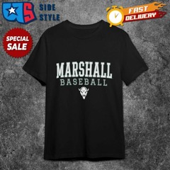Marshall Thundering Herd Logo Marshall Baseball Vintage Text shirt