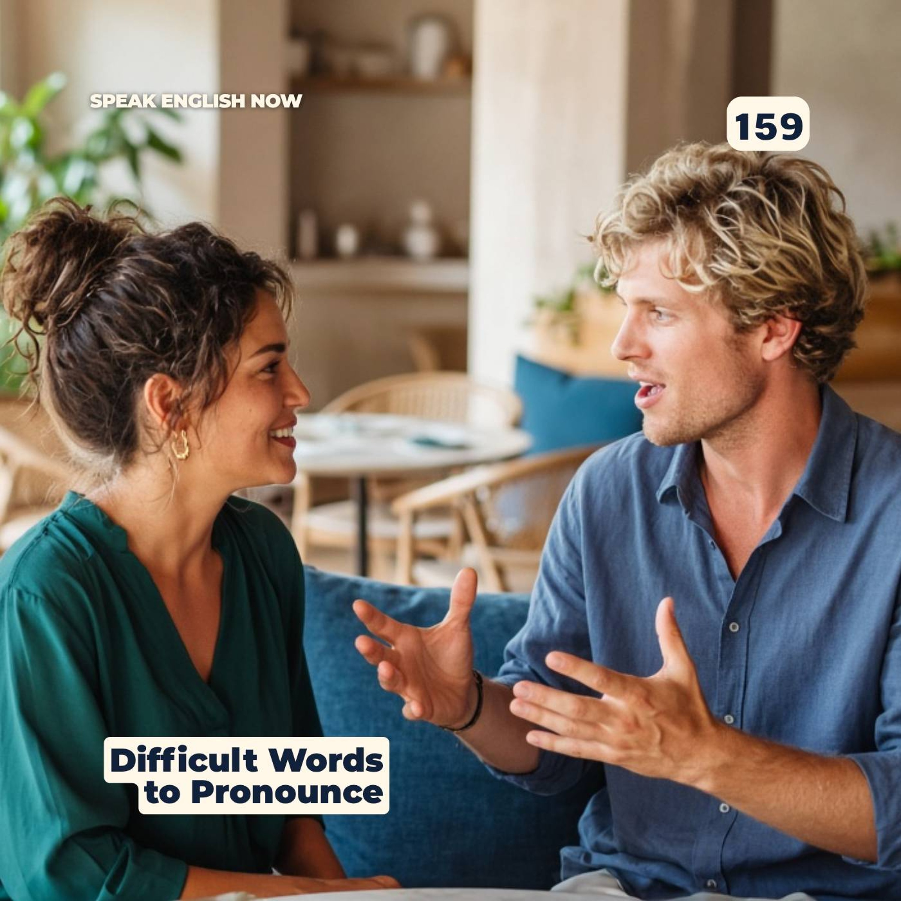 #159 English pronunciation practice - Difficult words episode artwork