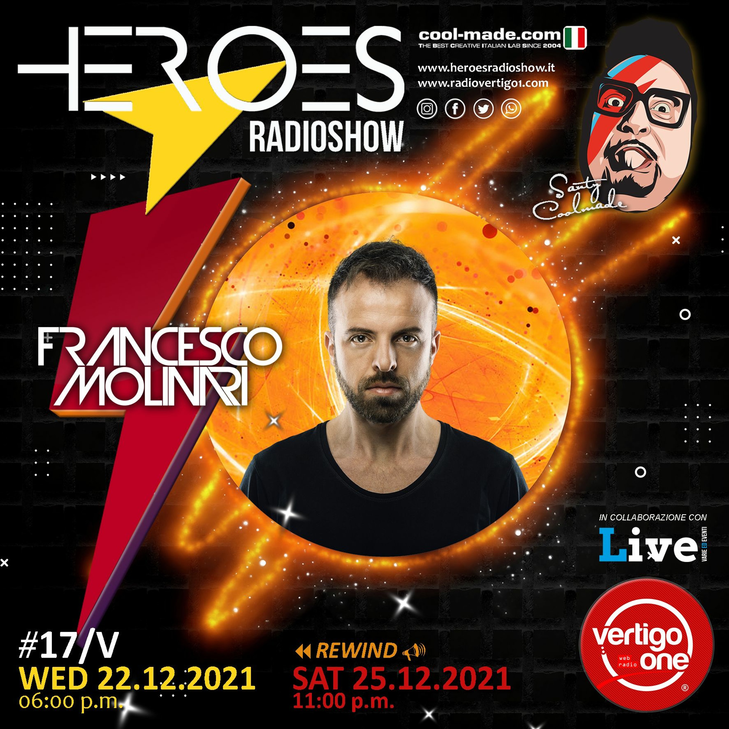 #17/2021-22> HEROES RadioShow - Special Guest FRANCESCO MOLINARI episode artwork