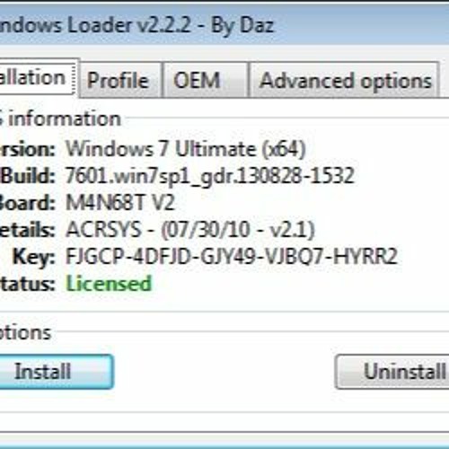 Stream Windows Loader V2.2.2 WAT Fix ( Windows 7 All Versions Genuine  Activator ) by Sheryl | Listen online for free on SoundCloud