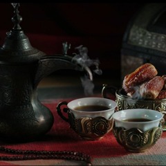 Cozy Arabic Coffee Time: Smoky Aromas and Tasbih Tranquility