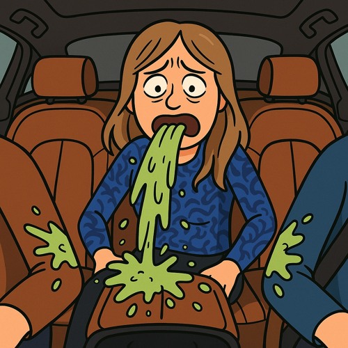 Brækket dig i bilen