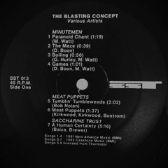SST Records - The Blasting Concept vinyl rip