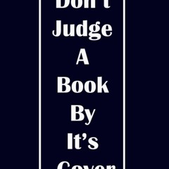 read don't judge a book by it's cover: lined notebook / journal / for notes
