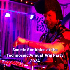 Scottie Scribbles at the Technosaic Annual Wig Party 2024