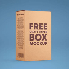 Paper Box Mockup Free Kostenlos Downloaden