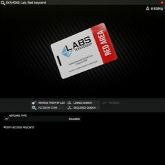 Red lab keycard