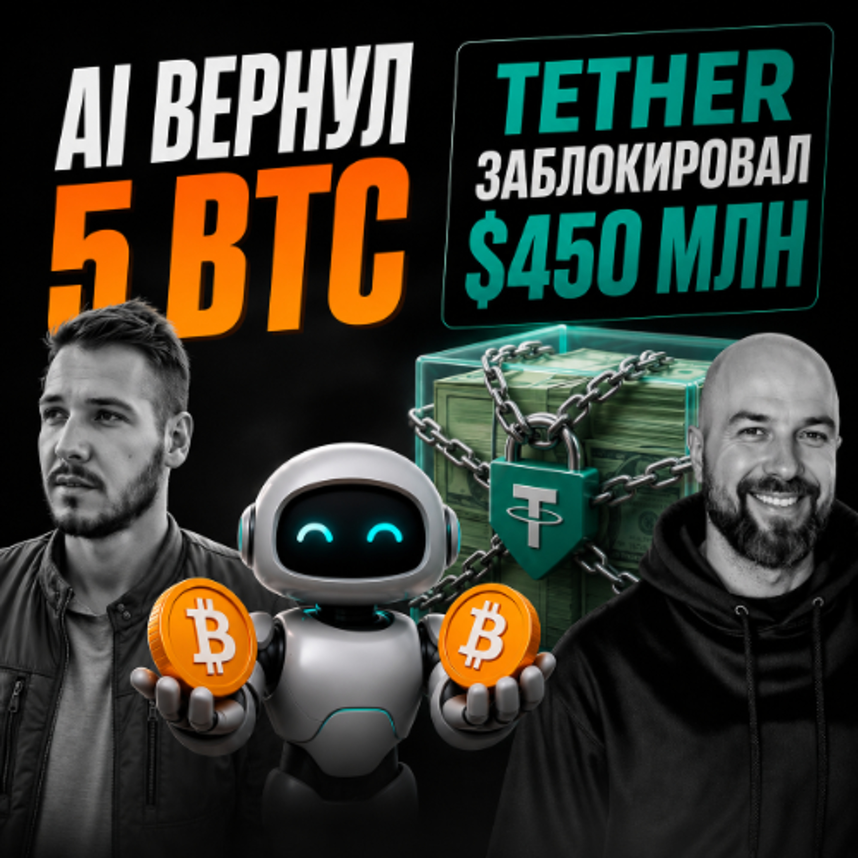Как ИИ вернул 5 BTC через 10 лет? 🤖 Страх инфляции и заморозка $450 млн в крипте