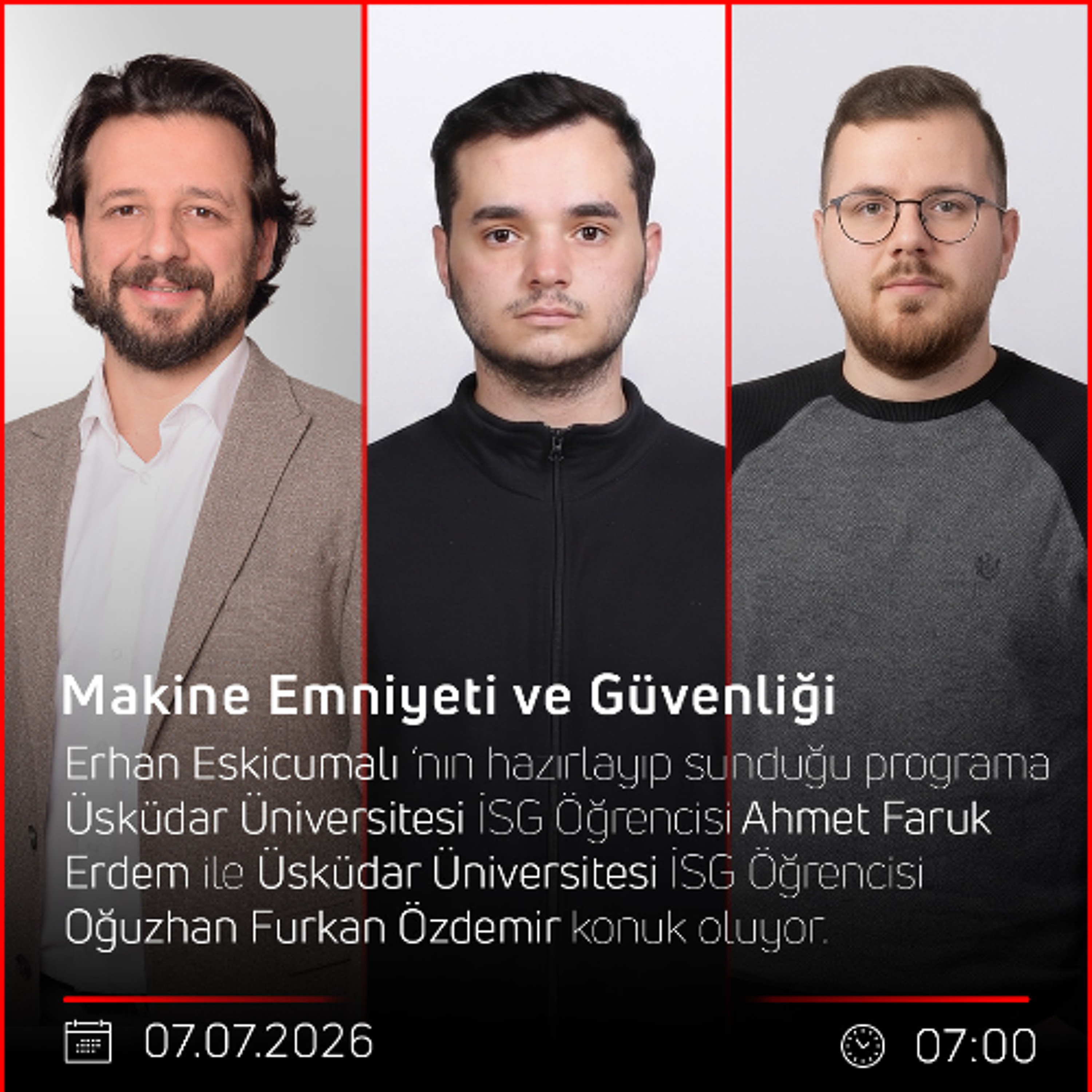 Ahmet Faruk Erdem & Oğuzhan Furkan Özdemir – Erhan Eskicumalı ile Makine Emniyeti ve Güvenliği episode artwork