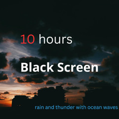 Big Ocean Waves with Rain and Thunderstorm Sounds