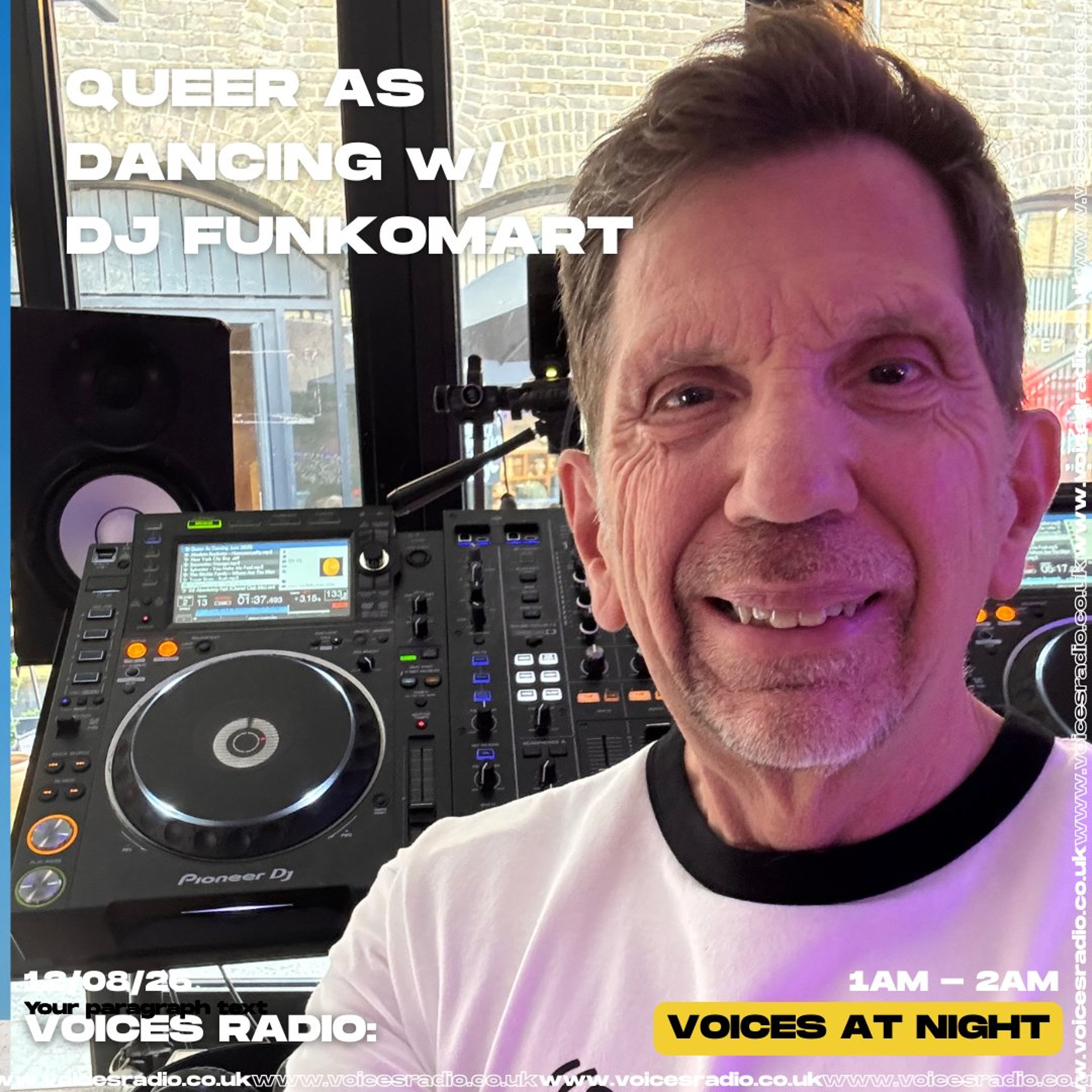 Queer As Dancing w/ DJ FunkOMart - 13/08/26 - Voices Radio