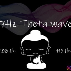 Pure  7 Hz Theta Waves Binaural Beats  108 - 115Hz