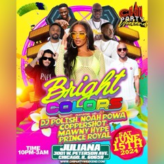 CHI PARTY WEEKEND BRIGHT COLORS PRINCE ROYAL EARLY SETTINGS