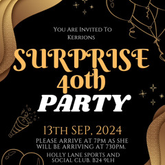 Kerrions Surprise 40th Party