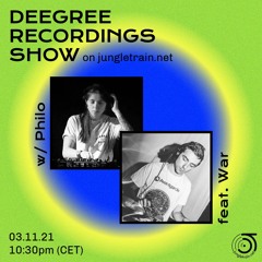 211103 - Deegree Recordings Show on jungletrain.net feat. War