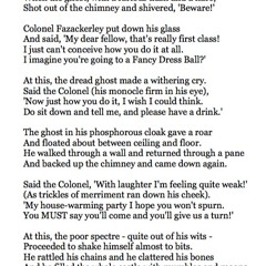 461 Colonel Fazackerley Butterworth-Toast by Charles Causley