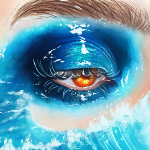 Мир в глазах арт. Море в глазах. Океан голубых глаз. Billy Alish Ocean Eyes