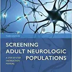 eBooks ✔️ Download Screening Adult Neurologic Populations Online Book