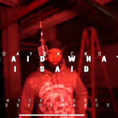 DayRacks - I SAID WHAT I SAID (NYC FinestPerformance)