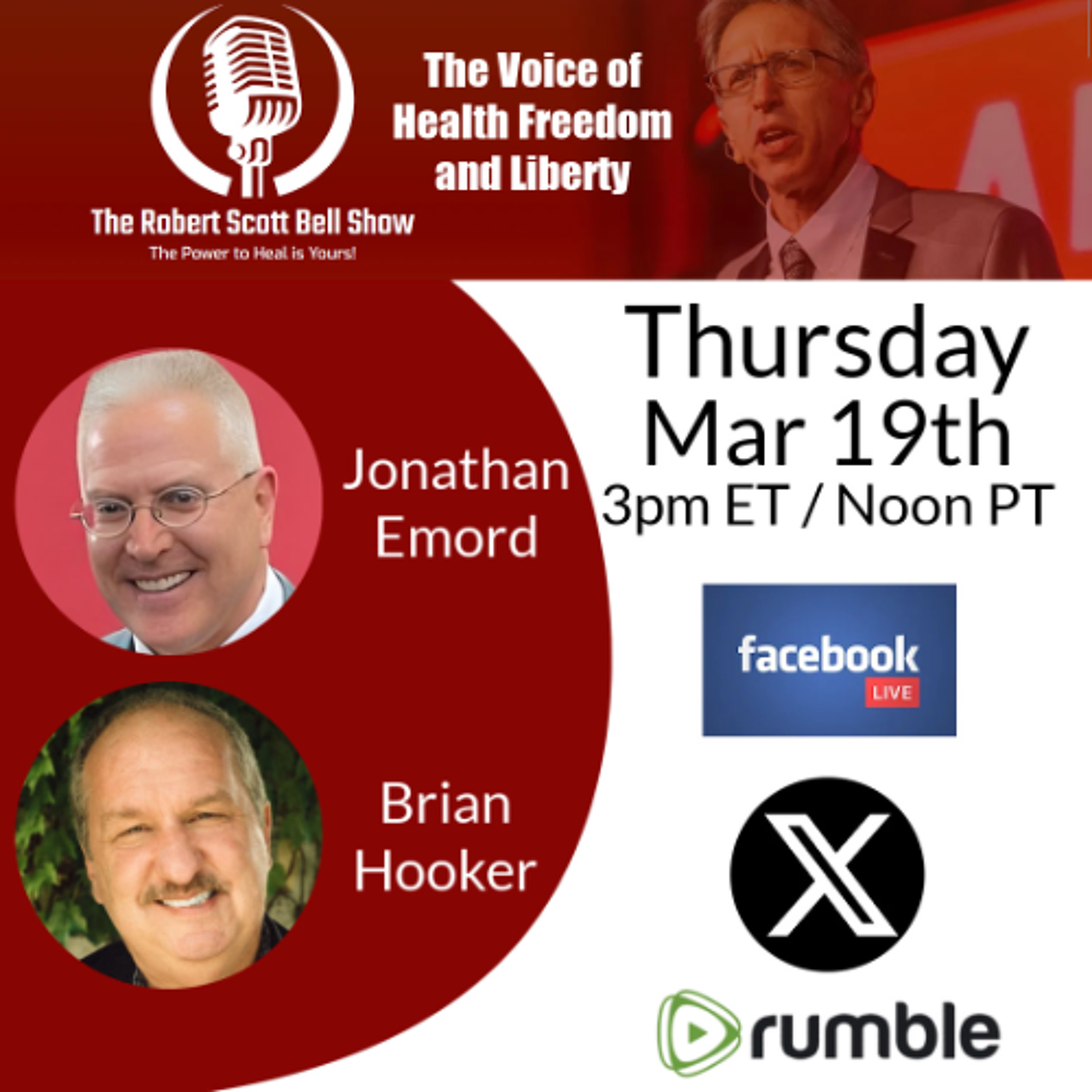 Jonathan Emord, Big Pharma Food Control, Left In Distress Study, Brian Hooker, Will RFK Ruling Stand - The RSB Show 3-19-26