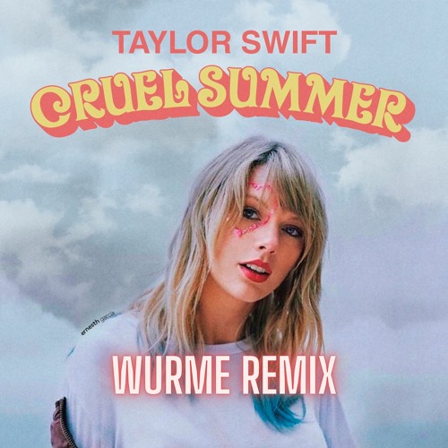 Cruel Summer Taylor Swift 公式 歌詞付き Tシャツ Cruel Summer Taylor Swift Oversized T-Shirt - Septemberish