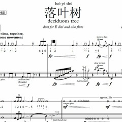 Deciduous Tree (luoyeshu) - E Dizi and Alto Flute (2019)