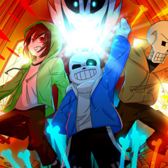 💙"BAD TIME TRIO"🧡|Песня|Кавер на Русском💚(Undertale AU)