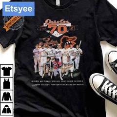 Top Baltimore Orioles 70 Years Of Legends From 1954 To 2024 Shirt
