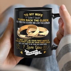 Personalized name Rings To my wife i wish i could mug