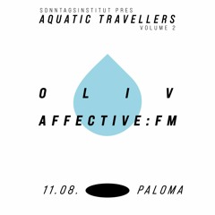 2023-08-11 Live At Sonntagsinstitut pres. Aquatic Travellers Vol. 2 (Affective Sauna & bb:fm Solo)