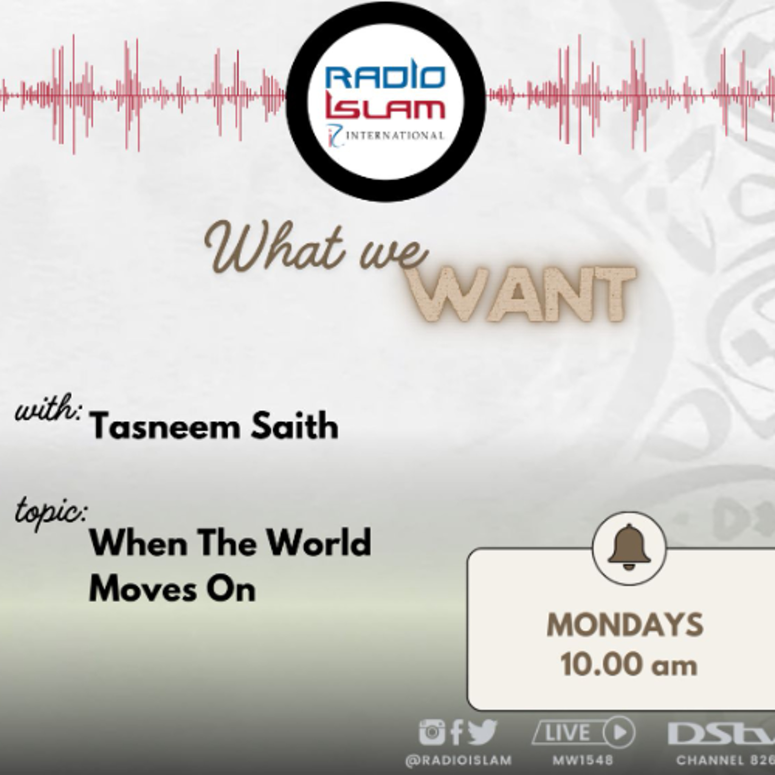 What we want - 29.12.25