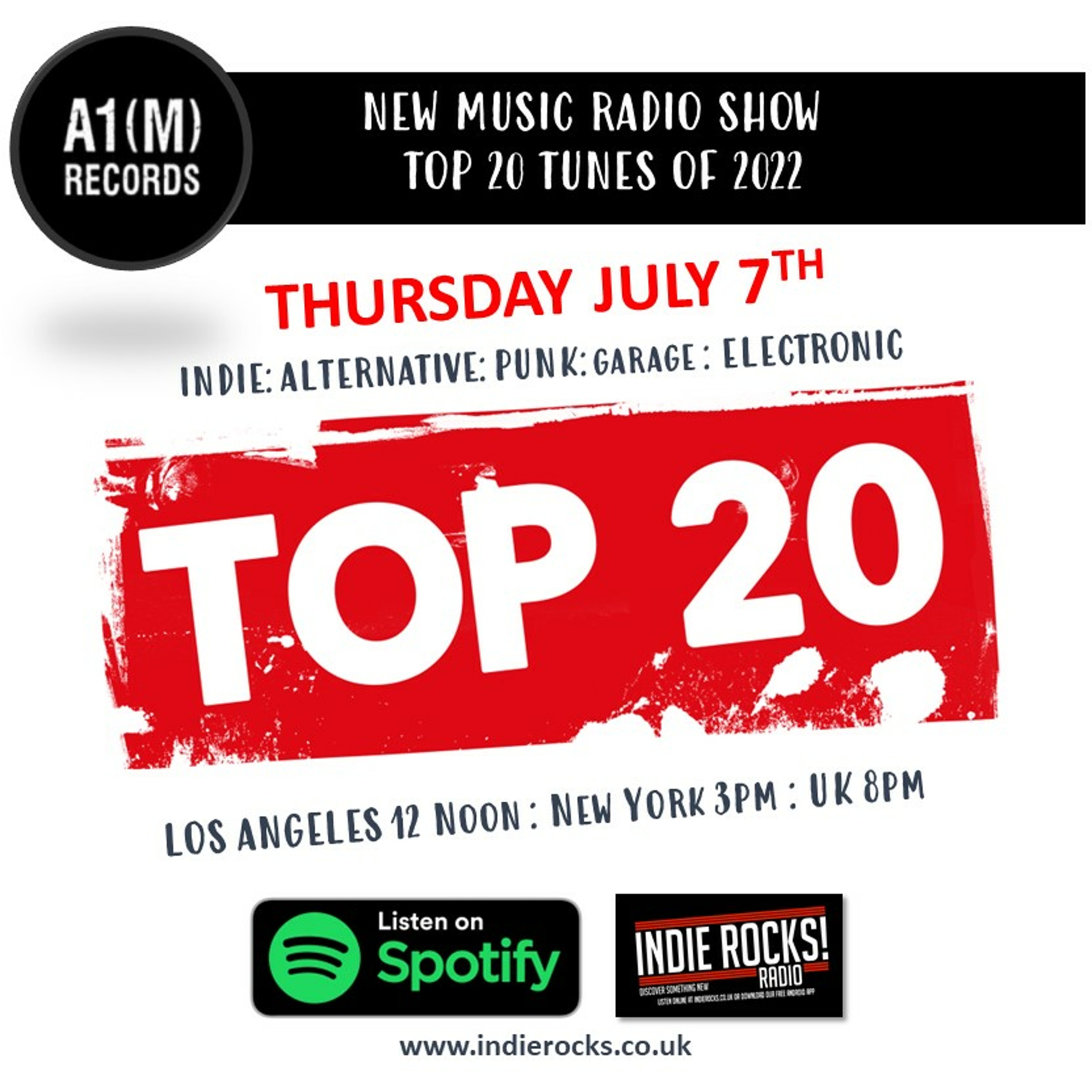 A1M new Music Show - Discover New Music - Indie Rocks Radio