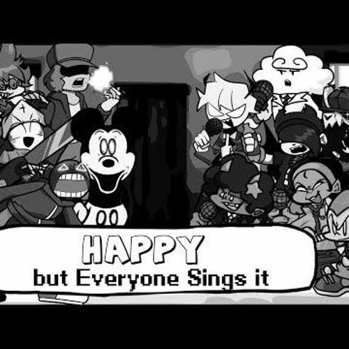 FNF HAPPY but everyone sings it - Friday Night Funkin' Cover