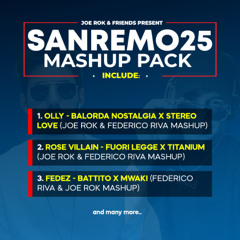 JOE ROK AND FRIENDS PRESENT "SANREMO25 MASHUP PACK"