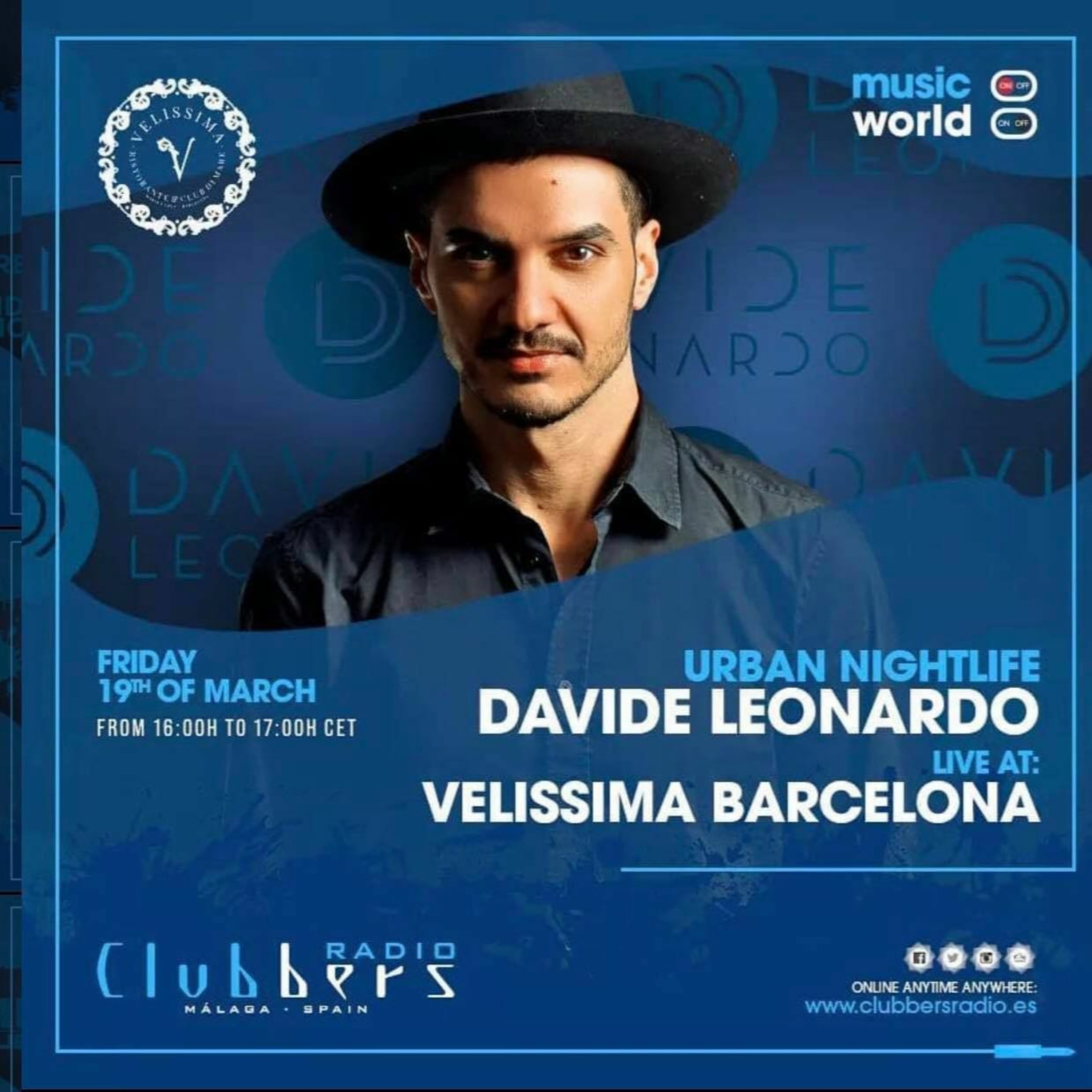 URBAN NIGHTLIFE Ep.#043 (Clubbers Radio 19.03.2021) (LIVE At VELISSIMA BCN)