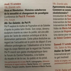 Seminaire Preciado Jeudi 15 Partie 1