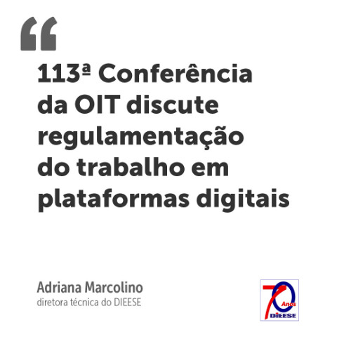 113ª Conferência da OIT discute regulamentação do trabalho em plataformas digitais