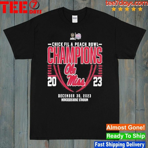 Stream Ole Miss Rebels 2023 Chick Fil A Peach Bowl Champions TShirt by