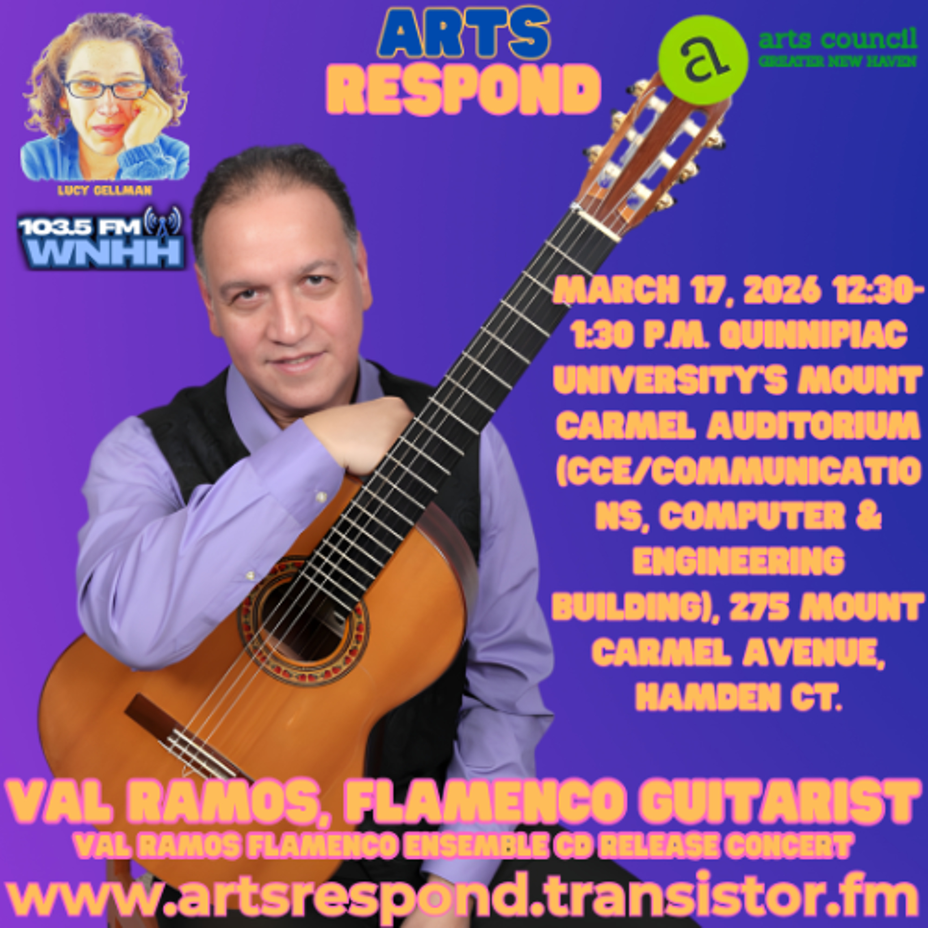 Arts Respond with Lucy Gellman: Musician Val Ramos (Forthcoming CD, Eres La Luna En Mi Cielo) episode artwork