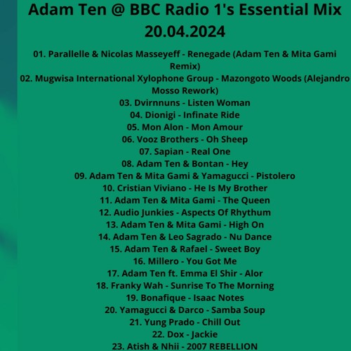 Radio 1s Essential Mix-SAT-04-20-2024