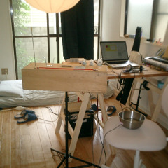 an experiment at home with material theremin (noisebox)