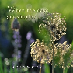 When the days get shorter ...