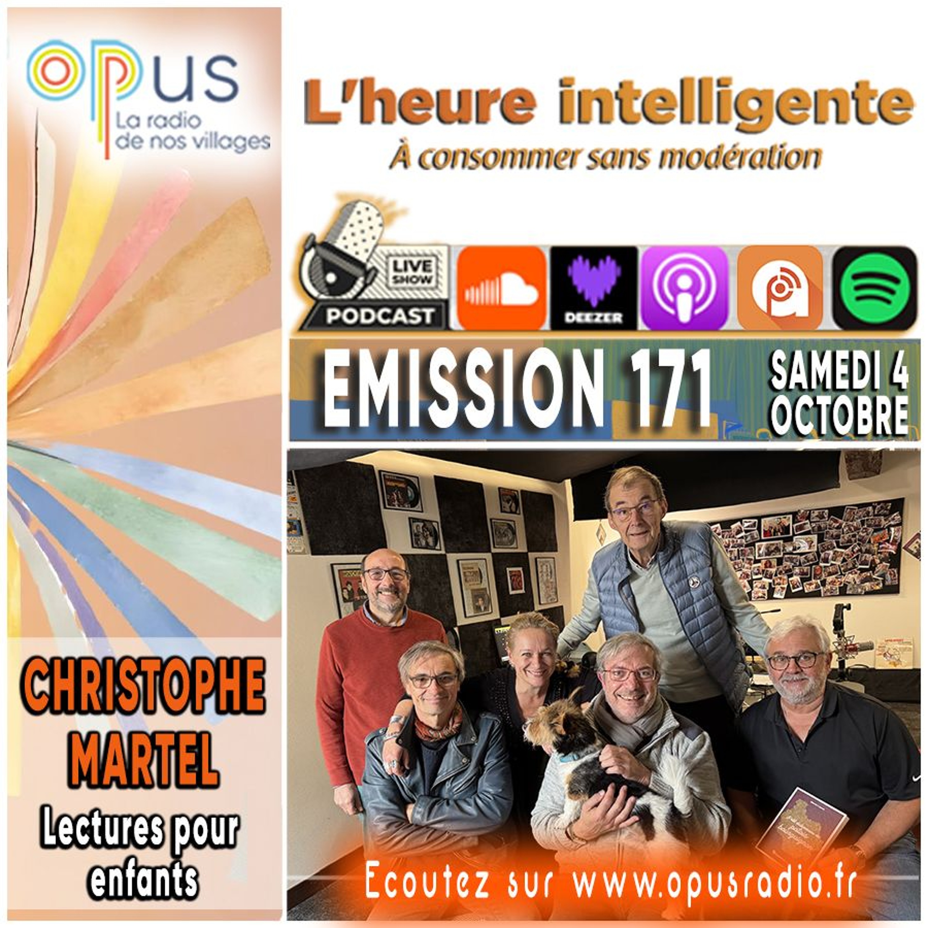 L’heure intelligente EM171 - 04/10/25 : Christophe Martel, lectures pour enfants