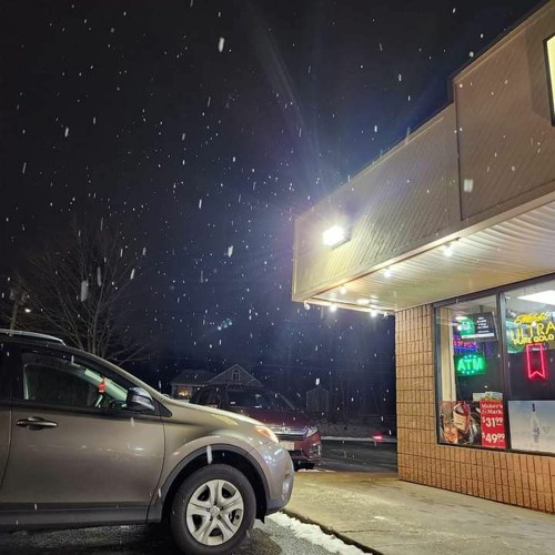 frosted over