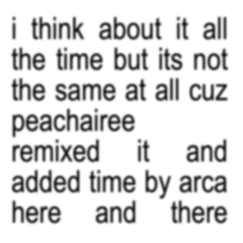 charli xcx - i think about it all the time (peachairee remix)